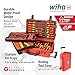 Wiha 32800 Insulated Electrician Tool Set – 80-Piece VDE Screwdriver, Pliers, Socket & Nut Driver Kit with Rolling Case, 1000V Rated, 10,000V Tested