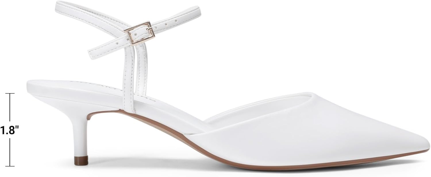 DREAM PAIRS Kitten Heels for Women Pointed Closed Toe Low Stiletto Pumps Comfortable Dress Wedding Formal Shoes - Image 4