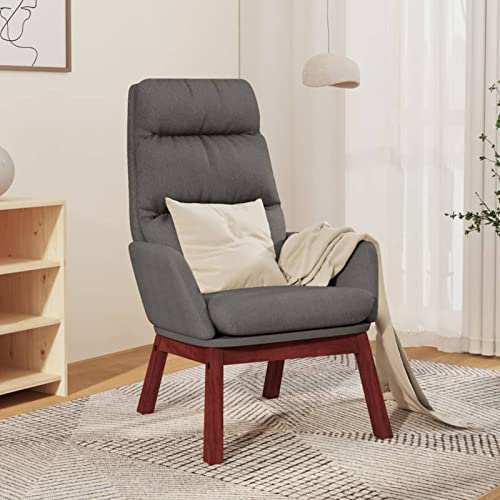 Gecheer Sillón de Relax de Tela Gris Claro,Butaca de Salón Sillon Relax para Dormitorio, Salon o habitacion,Type 1