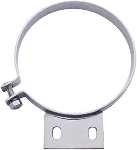 United Pacific Abrazadera de escape de acero inoxidable 21297 para Peterbilt, 304 Premium SS, fuerte y duradera, construcción de acero, una unidad,