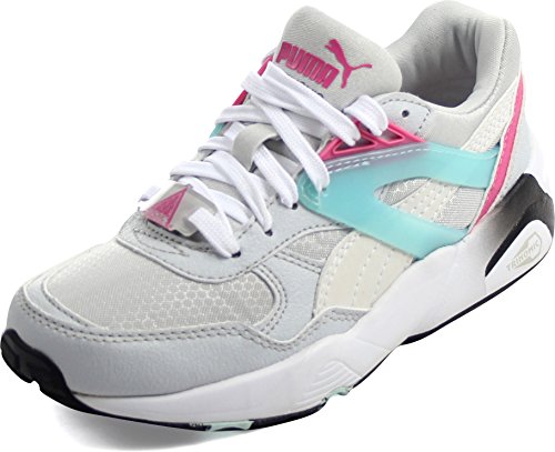 PUMA - Kids R698 Mesh Sneaker, Size: 5 M US Big Kid, Color: Glacier Gray/White