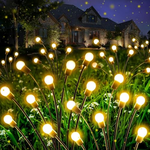 Solar Garden Lights Outdoor, 6 Pack Solar Powered Swaying Lights,