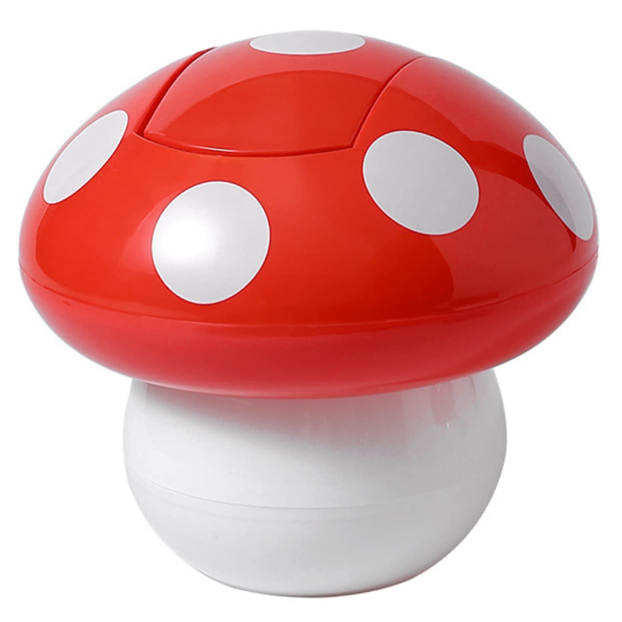 Mini Mushroom Trash Can Lid Cute Desktop Waste Basket for Home Office and Dorm Small Garbage Bin for Paper and Waste Collection Fun Design for Boys and Girls and Adults