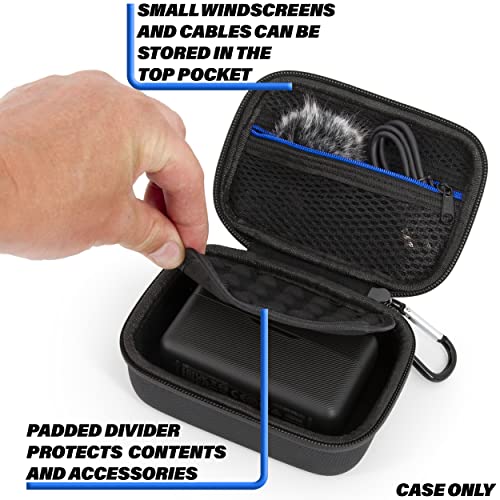 Casematix Travel Case Compatible With Dji Mic Wireless Microphone Kit, Compact Lavalier Microphone Protection To Carry Lav Mic In Charging Case And Small Accessories #TOP7