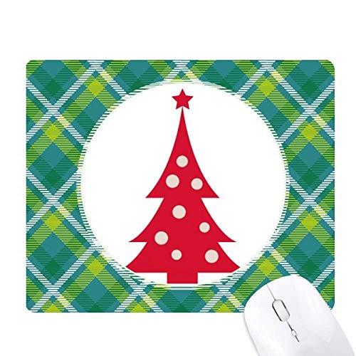 Tapis de souris arbre de Noël vert résout les glissements | Grille pixel stable