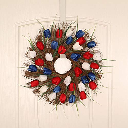 Couronne de tulipes artificielles haut de gamme pour maison
