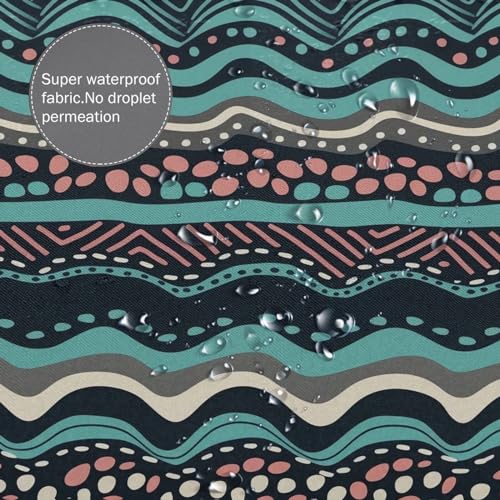 Rideaux de douche en polyester lavables BONDIJ 183x183 cm