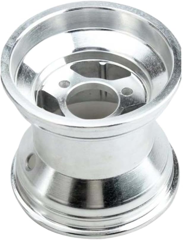 Aluminium Rim Compatible With Go-Kart Car 4 Drift-Kart 10X4.50-5 Front Or 11X7.10-5 180Mm Rear Wheel Hub 5 Inch(Silver rear hub)