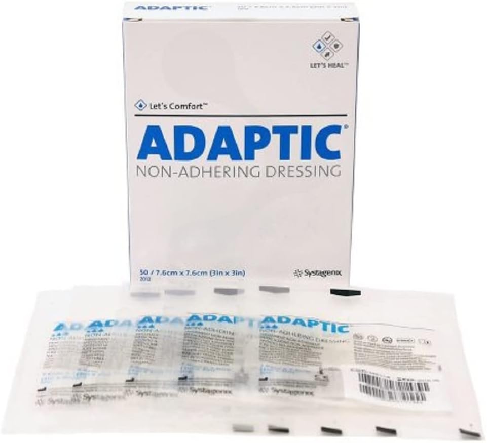 Systagenix Adaptic Non-Adhering Dressing 3 x 3 (Pack of 5) by Systagenix