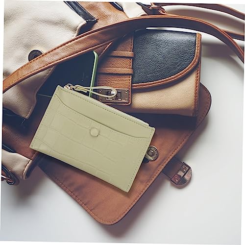 Multi-Functional Mini Zipper Wallet for Women PU Leather Coin Purse Card Slots Compact Change Holder for Everyday Use4