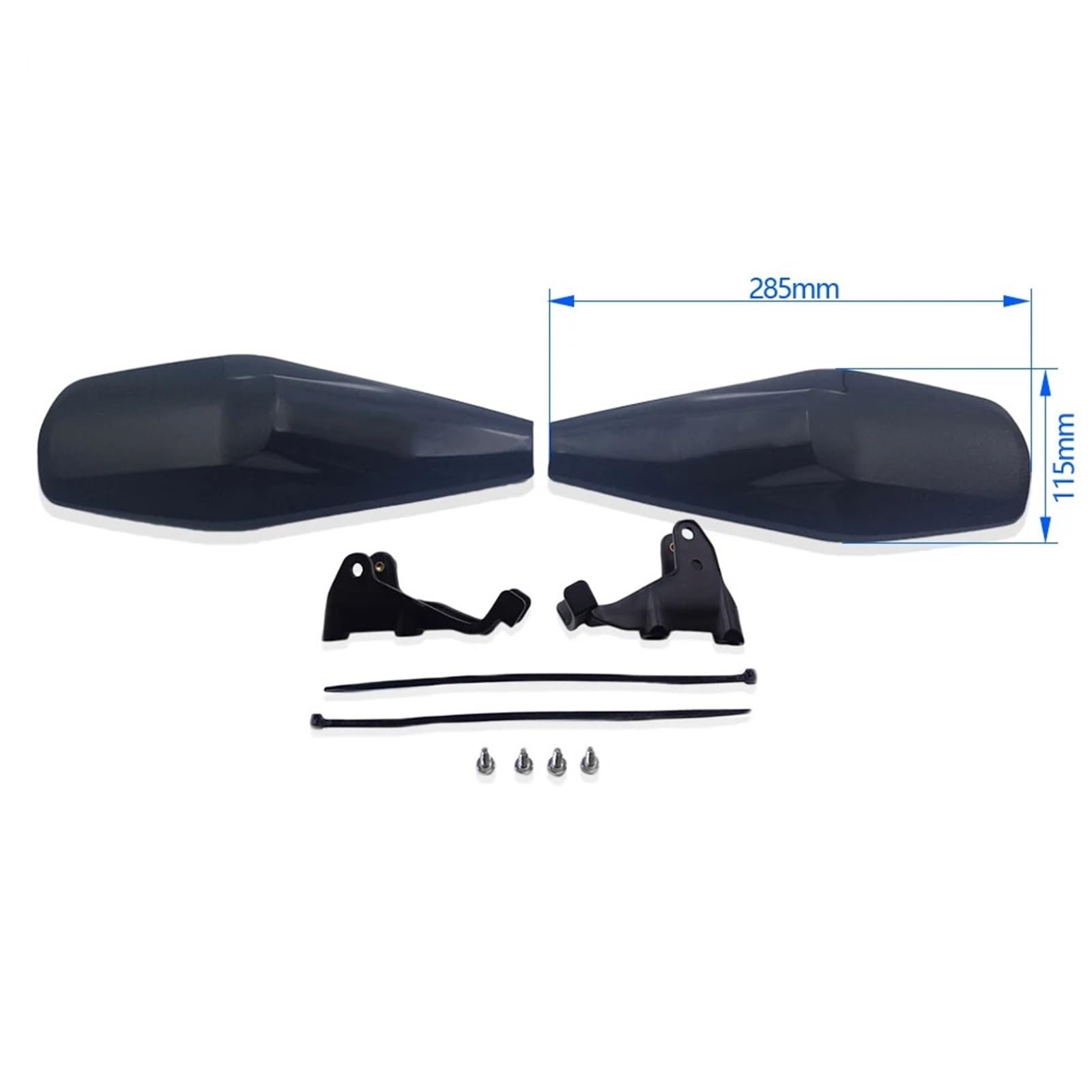 Paramanos Moto Compatible con Husq&Varna Cable de Freno hidráulico Embrague Compatible KAYO FE Motocicleta guardamanos Protector Manillar Protectores Mano Cubre Manetas Moto(Braktec-White)
