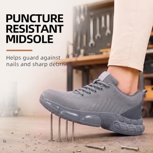 Image of Steel Toe Shoes for Women Safety Work Shoes Wear-Resistant for Warehouse