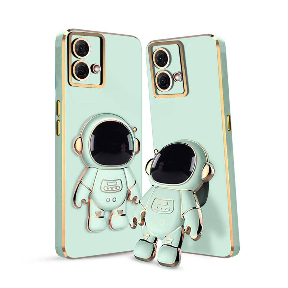 KARWAN®️ 3D Astronaut with Folding Stand Back Cover Case Compatible for Moto Edge 40 Neo| Slim electroplated case | Stand case | Soft TPU | Space Astro Theme | Camera Protection-Black (B0D988BFJP) Amazon Price History, Amazon Price Tracker
