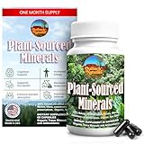 Plant-Sourced Minerals, 60 Capsules, Organic Natural Trace Minerals and Antioxidants which Support The Immune and Digestive Systems, Promoting Optimal Health. Sourced and Made in USA