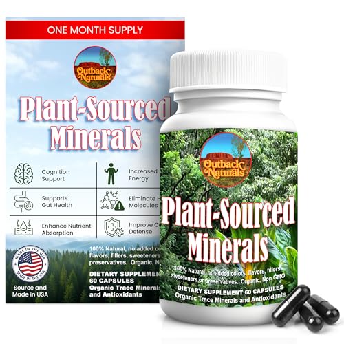 Plant-Sourced Minerals, 60 Capsules, Organic Natural Trace Minera...