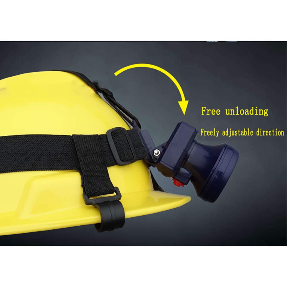 Casco con luz, Casco de Seguridad Industrial, Casco de construcción, arnés de 4 Puntos, Casco de Protección, Casco de Trabajo Casco