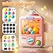 Skirfy Vending Machine Kids Toys Mini Claws Machine 12 Erasers Operated Gumball Prize Machine Maker Game Claws Machine Easter Game Sensory Toys Dolls Gifts（Pink）