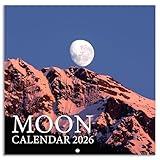 Calendar 2026-2026 Calendar, 2026 Wall Calendar Moon calendar from January to December 2026, 30.5 x 61 cm (Open), Home, Office, School