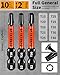 DYRECELVE Impact Torx Bit Set T15 T20 T25 T30 T40, 10-Pack 2 Inch S2 Steel Magnetic Power Bits for Impact Driver, 1/4 Inch Hex Shank Heavy Duty Magnetic Grip (Anti-Slip)