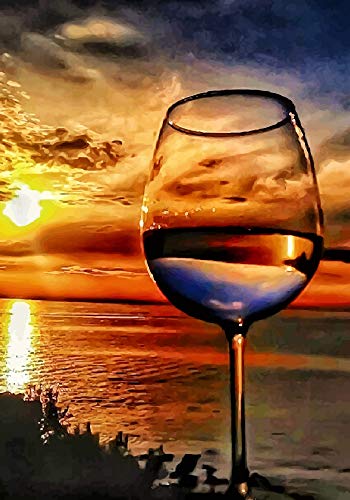 Puzzle 1000 Teile Puzzel Für Erwachsene Kind Puzzles-Sunset Weinglas-Aus Holz Puzzle Panorama Art DIY Leisure Game Fun Geschenk Spielzeug Geeignete Freunde Familie Cover