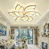 【Energiesparend】Die Deckenleuchte verfügt über eine neue eingebaute LED-Lichtquelle, Energieeinsparung und Umweltschutz, Geringer Stromverbrauch spart Energie und Stromkosten. die 80 % energieeffizienter als herkömmliche Lichtquellen ist und eine Lebensdauer von ca. 50.000 Stunden hat.
