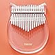 TREELF Kalimba TF-17C Kalimba Daumenklavier aus Acryl, 17 Tasten, Mbira, transparentes Keyboard-Instrument