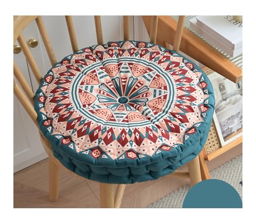 ILiemao Cojín de Meditación para Yoga, Cojín de Asiento de Coche, Cojín Suelo Cuadrado 45 cm Aumento con Asa, Almohada de Suelo Redondo, para Sillas, Bancos, Palets, Interior y Exterior(W3)