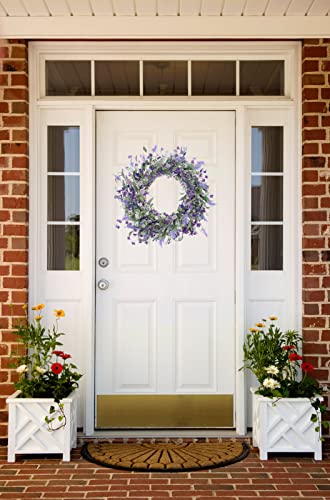 Llzll Spring Wreaths For Front Door, 22 Inch Violet Daisy Lavender Wildflower Artificial Floral Wreath For Home Wall Wedding Festival Farmhouse Holiday Decor #TOP5