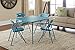 Ameriwood Home Cosco 5-Piece Folding Table and Chair Set, Teal