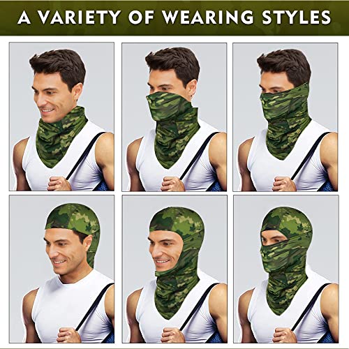Camo Balaclava Face Shiesty Ski Mask,Uv Protection Ice Silk Neck Gaiter Sun Hood For Men Women Motorcycle Cycling #TOP5