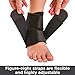 BraceAbility Neoprene Water-Resistant Ankle Brace | Compression Foot Wrap for Swimming, Running, Surfing, Diving, Exercise, Athletic Support & Protection, Sprains, Tendonitis and PTTD Pain (L/XL)