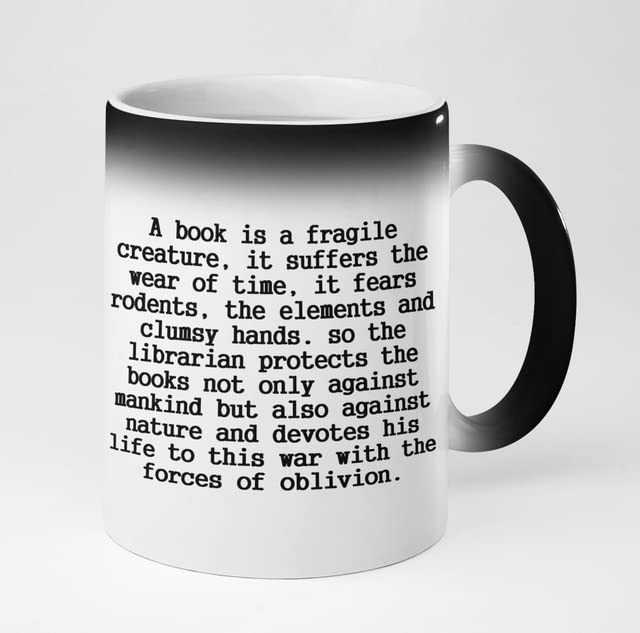 St Elmo's Fire Heat Reveal Quote Mug - Book Lover Gift - Literature Quote Ceramic Mug - 325ml