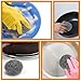 INOOMP 15pcs Steel Wire Pot Cleaning Scrubbers Set Heavy Duty Metal Scrub Brushes for Dishwashing Pan and Grill Cleaning Household Kitchen Use