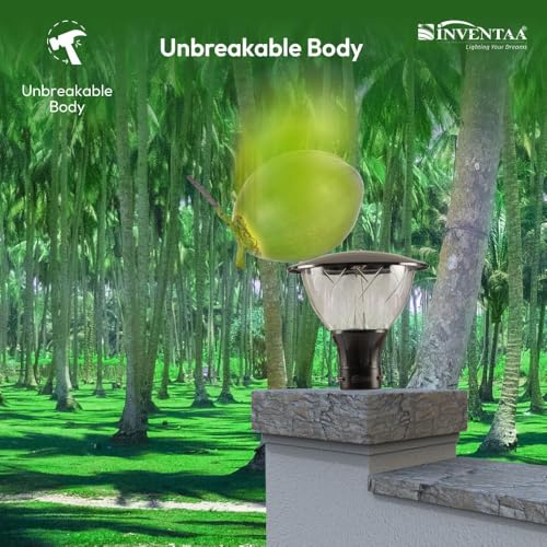 Image of INVENTAA Emiko Gate Light for Home Gate Waterproof | Rustproof Gate Lamps for Outdoor Compound, Garden, Patio Piller Lights Gate Lights for Outdoor Waterproof (2 Pack) (2)