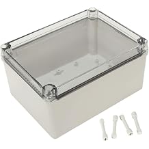 8 x 6 x 4 inches ABS Junction Box w PC Transparent Cover IP65 Waterproof Project Enclosure Case Outdoor 200x150x100mm