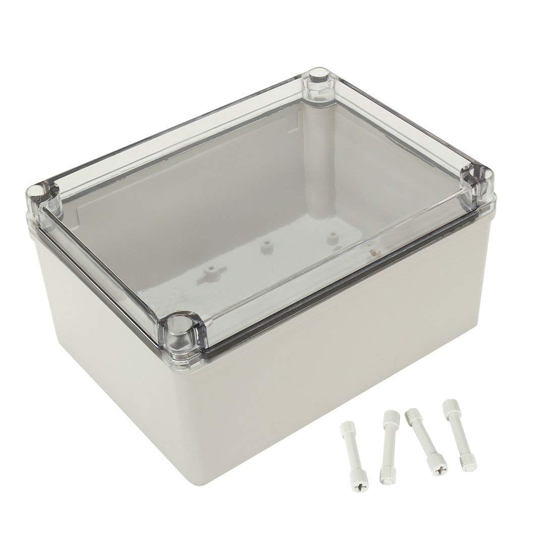 YXQ 8 x 6 x 4 inches ABS Junction Box w PC Transparent Cover IP65 Waterproof Project Enclosure Case Outdoor (200x150x100mm)