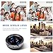 Cell Phone Camera Lens - Yarrashop 3 in 1 HD Clip-On Lens Kit for 180 Degree Fisheye Lens + 0.65X Wide Angle Lens + 10X Macro Lens for iPhone Xs Max/XR Samsung Huawei LG and Other Smartphone
