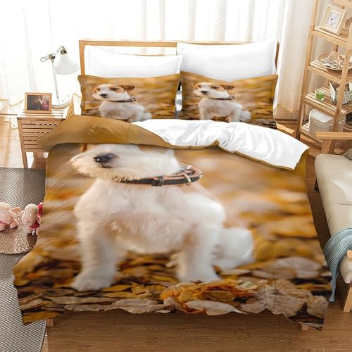 Housse de Couette Chiot en Microfibre Ultra Douce Haute Densité King - 3