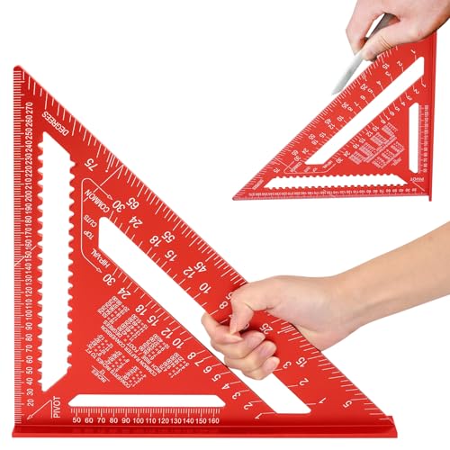 Zythrem 12 Inch Aluminum Rafter Square