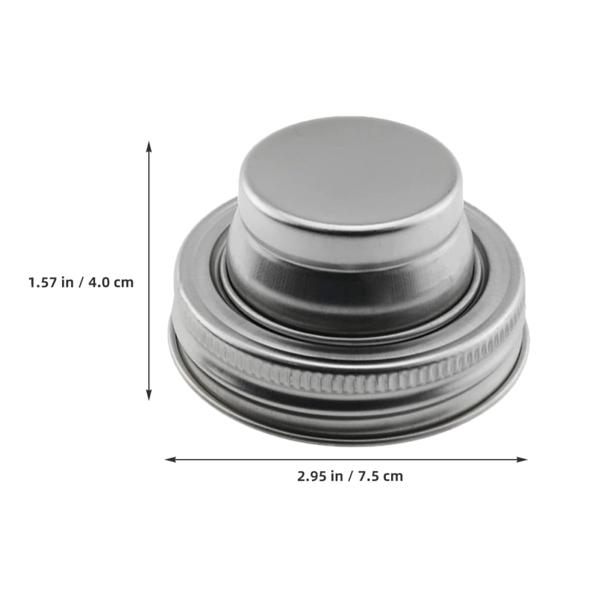 Cabilock Portable Salt Shaker Jar Lid Wide Mouth Jar Lids for Cocktail Shaker