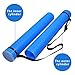 DEWEL Document Tube,Plastic Expanding Poster/Art/Document Storage Tube 24.5 to 40 inches Adjustable with Carrying Strap Waterproof and Light-Resistance Telescoping Carrying Case (Blue-Large Size)