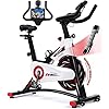 Exercise Bike Stationary, CHAOKE Indoor Cycling Bike with Heavy Flywheel, Comfortable Seat Cushion, Silent Belt Drive, LCD Monitor for Home Gym Cardio Workout Training