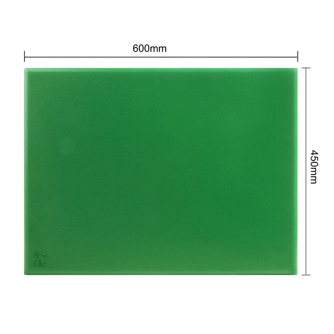 Hygiplas Wyjątkowo gruba zielona deska do krojenia o niskiej gęstości duża 20 x 450 x 600 mm