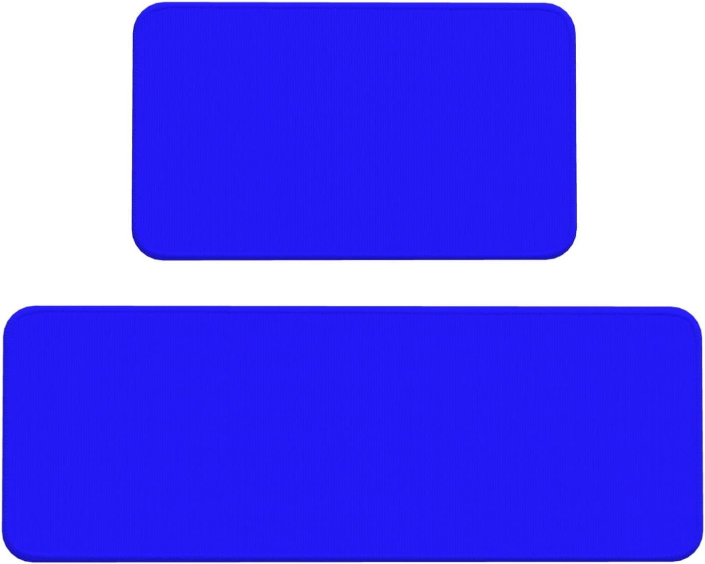 Blue Print Kitchen Rugs Sets of 2 Non Slip Washable, Anti Fatigue Kitchen Mats for Floor, Home Decor