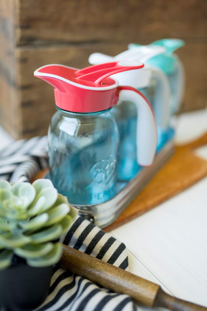 Ergo Spout mason jar pitcher, mason jar pour spout lid, pancake maple