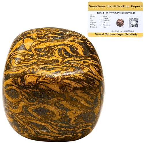 Image of Certified Mariyam Healing Tumbled Stone, Natural Polished Crystals For Diy Crafts, Manifestation, Meditation, Pooja Feng Shui And Reiki Healing (30 Grams)