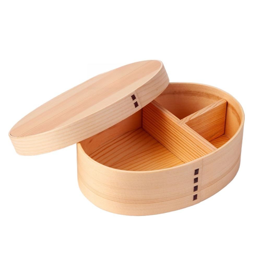 Bent Wappa Large Bento Box, Lacquered Wood