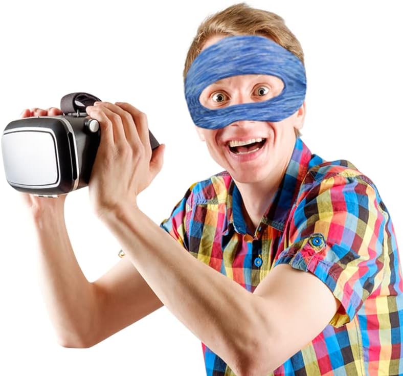 Miniatura 4 de 2 PCS VR Eye Mask, Adjustable Face Cover Universal for PS VR2 Headset, HTC Vive, PS, Gear, VR Workouts Sweat Band Washable Keeping Tidy