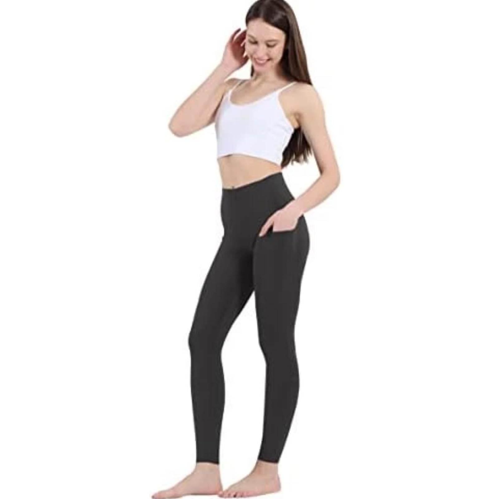 Legginsy gimnastyczne z wysokim stanem spodnie do jogi legginsy kompresyjne
