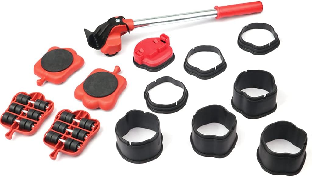 Heavy Duty Furniture Lifter 4 Appliance Roller Sliders with 660 Lbs Load Capacity Adjustable Height Lifting Tool Furniture Lifter